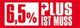 6,5% Plus ist Muss!